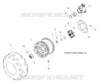 RADS, REAR TIRE AND BRAKE DISC