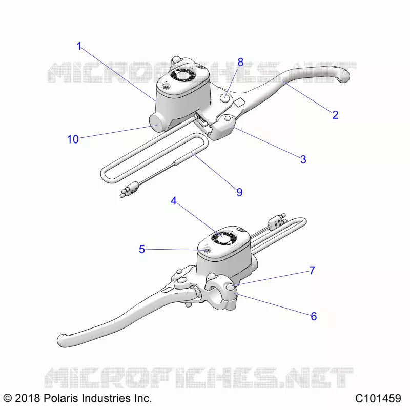 VORDERBREMSE BRAKE LEVER AND MASTER CYLINDER