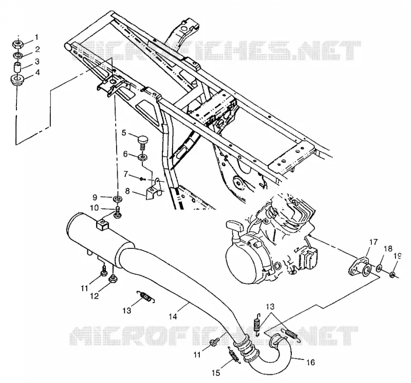 ABGASSYSTEM XPLORER 300 W97CC28C (4939813981A013)