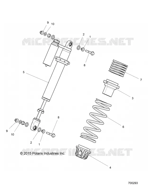 SUSPENSION, FRONT SHOCK MOUNTING
