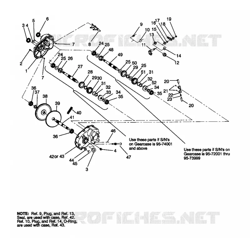 GETRIEBEGEHÄUSE ASSEMBLY Trail Blazer W957221 (4930363036C005)