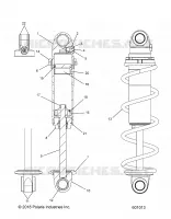 FRONT TRACK SHOCK (CLEAR COIL OVER)