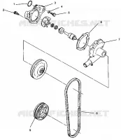 WASSERPUMPE 500 EFI 0942774 and EFI SKS 0942574 (4924982498033A)