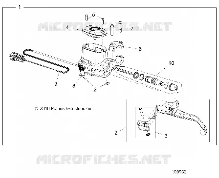 VORDERBREMSE BRAKE LEVER AND MASTER CYLINDER