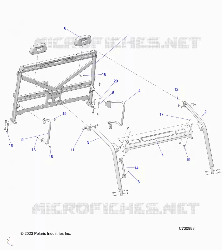 CHASSIS, CAB RAHMEN