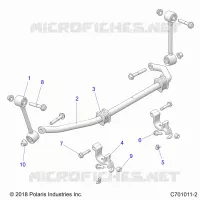 SUSPENSION, FRONT STABILISATORSTANGE- Z22N4E99AJ/AN/BJ/BN (C701011-2)