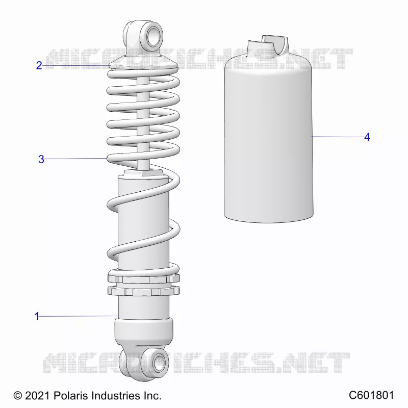 SUSPENSION, FRONT SHOCK TRACK