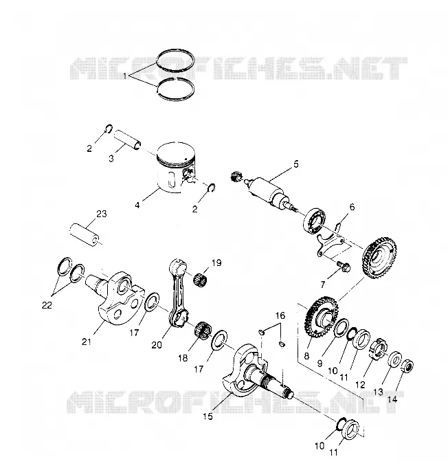 KOLBEN   KURBELWELLE SCRAMBLER W957840 (4927252725C012)