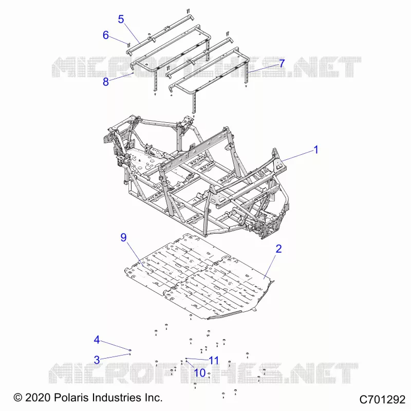 CHASSIS, MAIN FRAME AND SKID PLATES