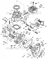 CRANKCASE AND ZYLINDER SCRAMBLER 400L W97BC38C (4939893989D001)