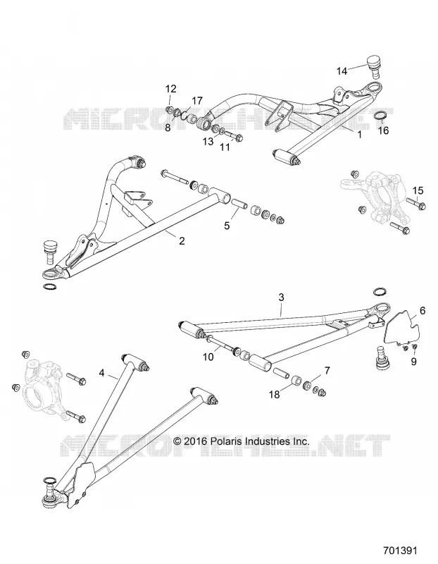 FRONT SUSPENSION CONTROL ARMS