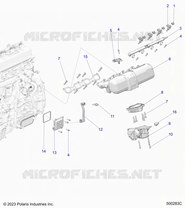 AUFNAHME MANIFOLD AND FUEL RAIL