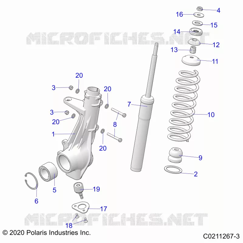 SUSPENSION, FRONT STRUT