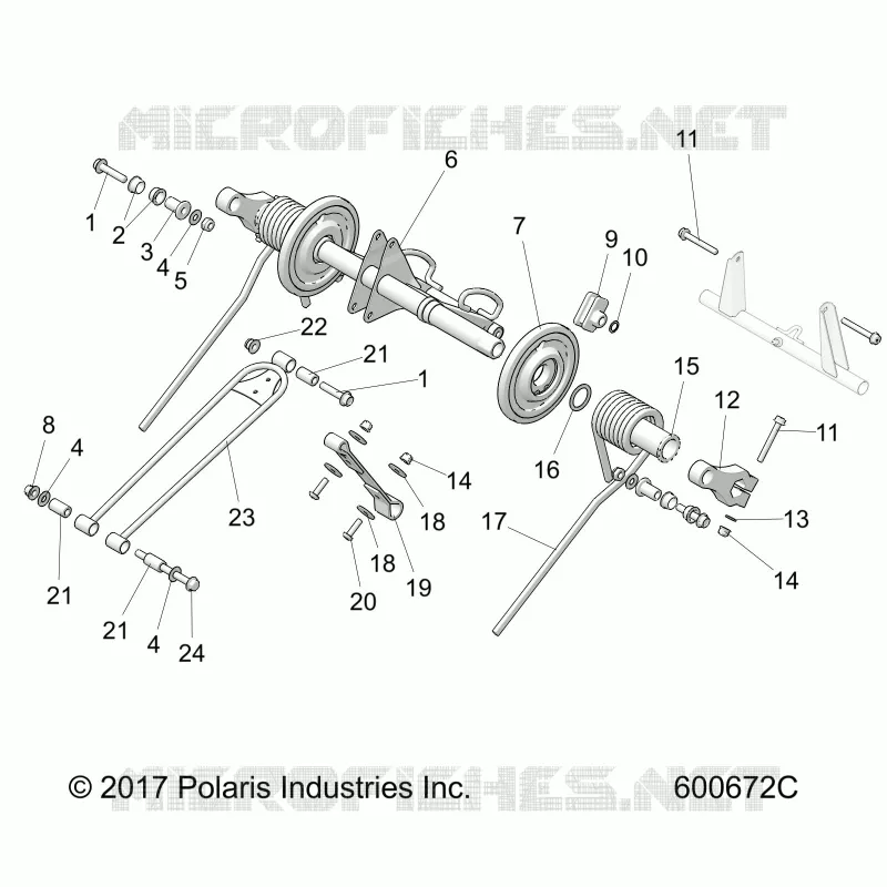 SUSPENSION, TORQUE ARM, REAR