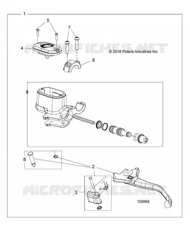 VORDERBREMSE BRAKE LEVER AND MASTER CYLINDER