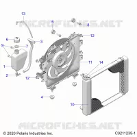 ENGINE, KÃŒHLSYSTEM, RADIATOR, FAN & OVERFLOW BOTTLE