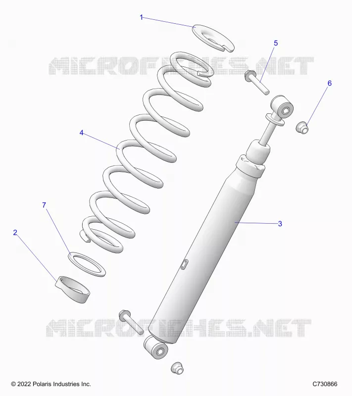 SUSPENSION, REAR SHOCK MOUNTING EVAP