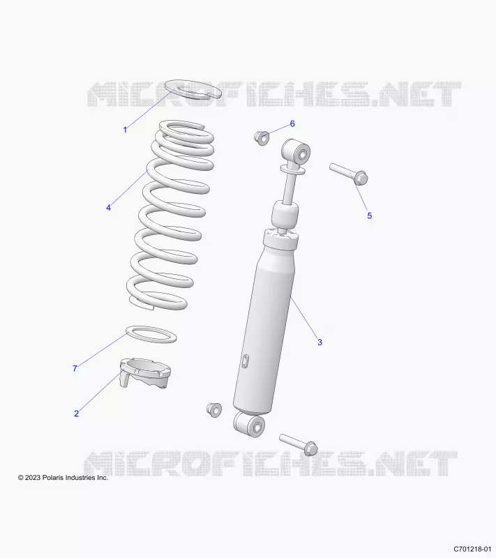 SUSPENSION, FRONT SHOCK MOUNTING