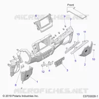 INSTRUMENTENTAFEL LOWER, RIDE COMMAND