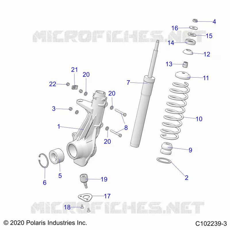 SUSPENSION, FRONT STRUT