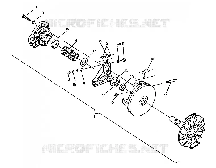 Antriebskupplung ASSEMBLY  350 4X4