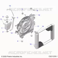 ENGINE, KÃŒHLSYSTEM, RADIATOR, FAN & OVERFLOW BOTTLE