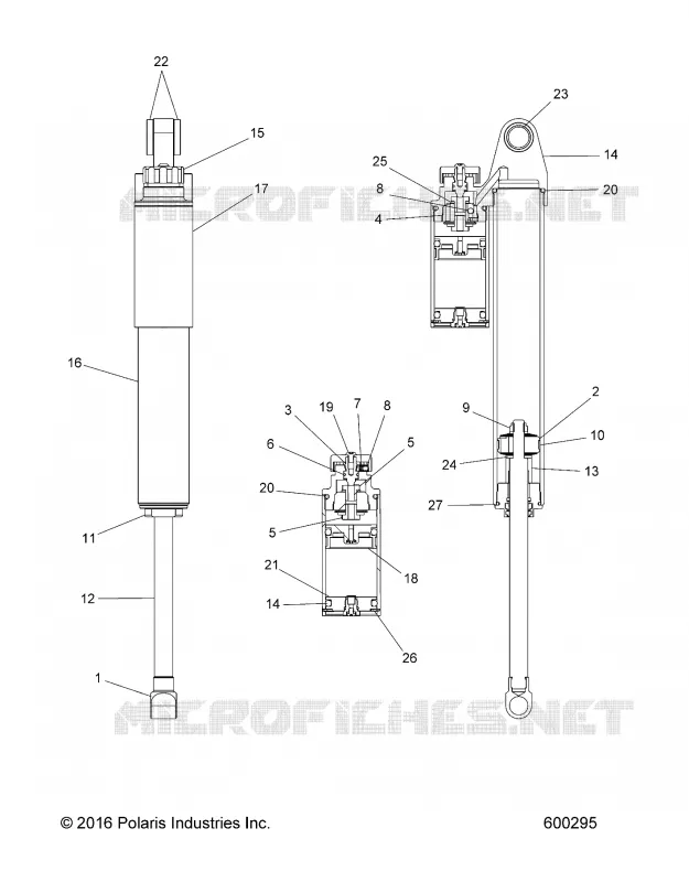 SUSPENSION, SHOCK, REAR TRACK
