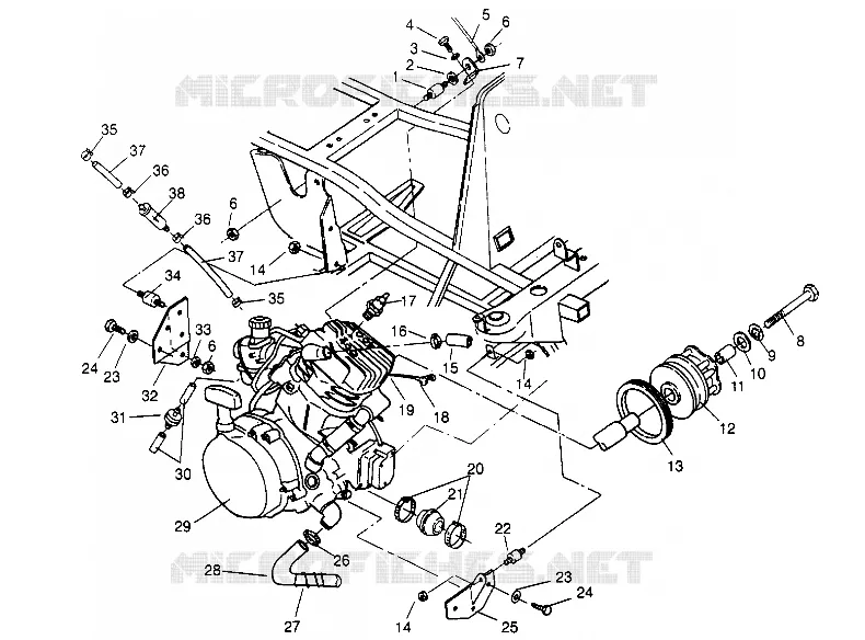 MOTORAUFHÄNGUNG Sportsman 4x4 W948040 (4926842684A008)
