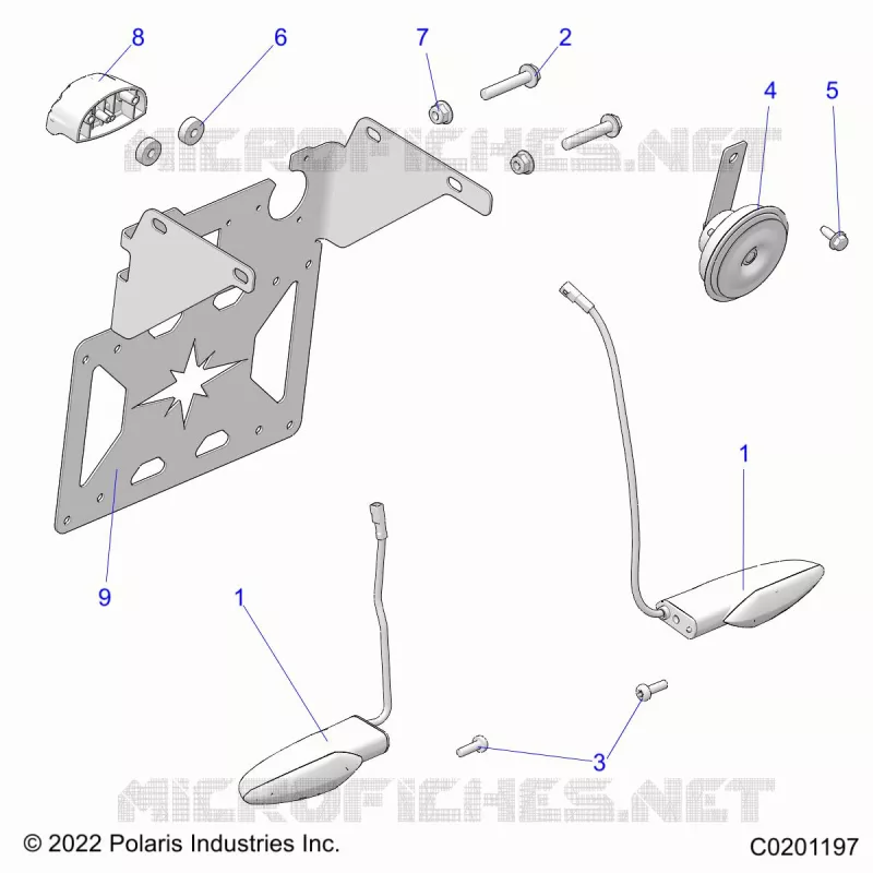 ELEKTRIC, TURN SIGNALS, HORN, AND LICENSE PLATE LIGHT