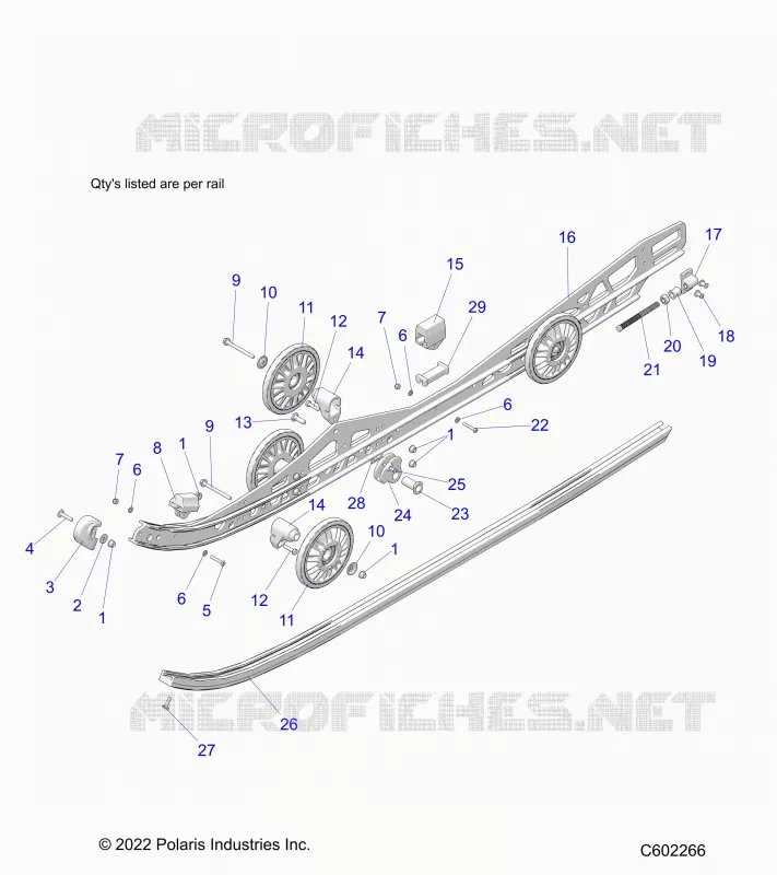 SUSPENSION, RAIL BEAM LH/RH