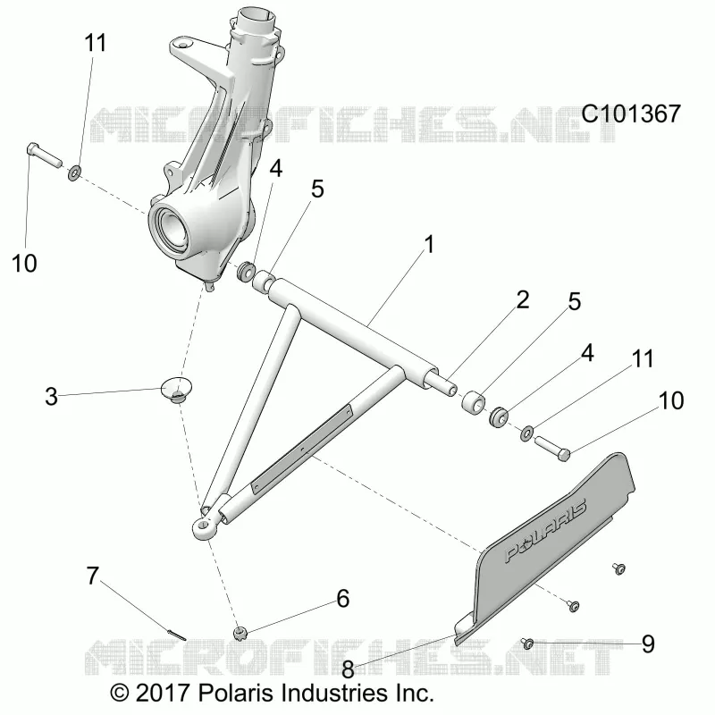 SUSPENSION, A-ARM AND STREBE MOUNTING