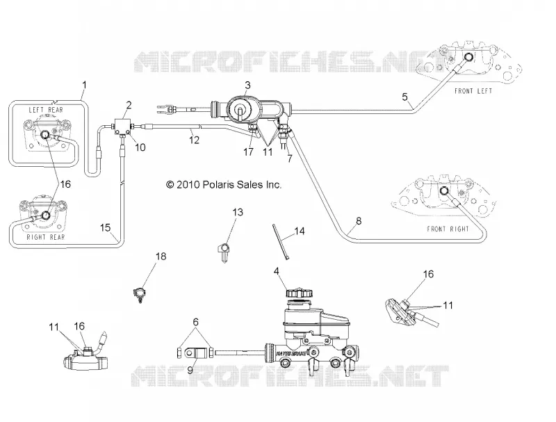 BREMSES, LINES AND MASTER CYLINDER