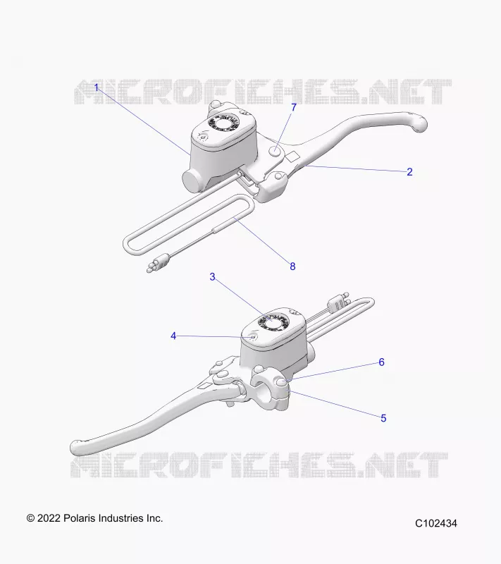VORDERBREMSE BRAKE LEVER AND MASTER CYLINDER