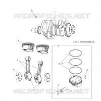 MOTOR, KURBELWELLE AND PISTON