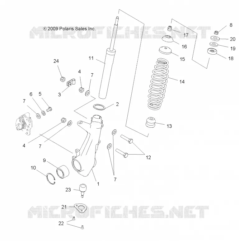 FRONT SUSPENSION STREBE