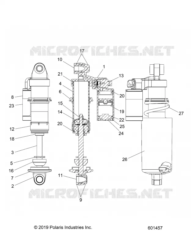 SUSPENSION, FRONT SHOCK TRACK (7044878)