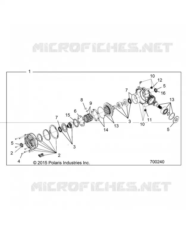 ANTRIEB, FRONT GEARCASE INTERNALS- R21MAS57CK (700240)