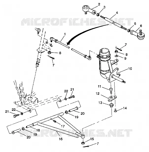 Querlenker Vorderachse   Lenkung ZUGANKERN Trail Blazer W937221 (4924082408015A)