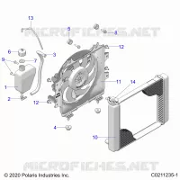 ENGINE, KÃŒHLSYSTEM, RADIATOR, FAN & OVERFLOW BOTTLE