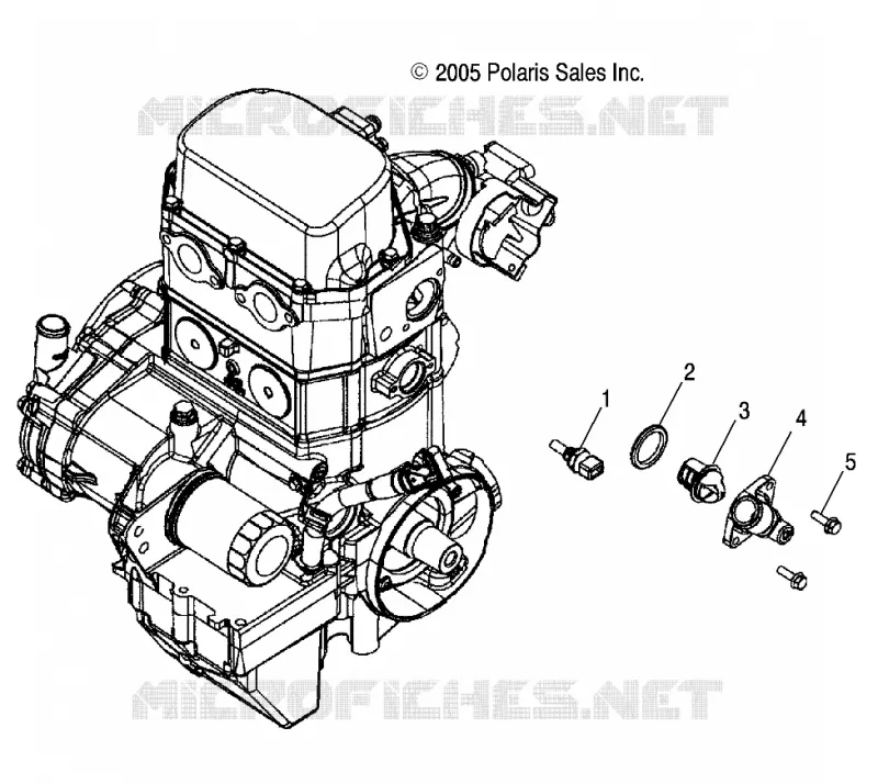 MOTOR, MANIFOLD   THERMOSTAT