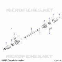 ANTRIEB, REAR DRIVE SHAFT 
