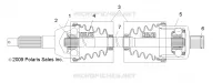 DRIVE TRAIN, HINTEN DRIVE SHAFT