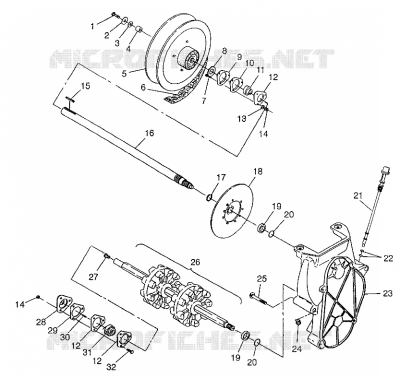 ANTRIEB 700 RMK 0970966, 700 SKS 0970566, and EUROPEAN 700 SKS E970566 (4938573857B009)