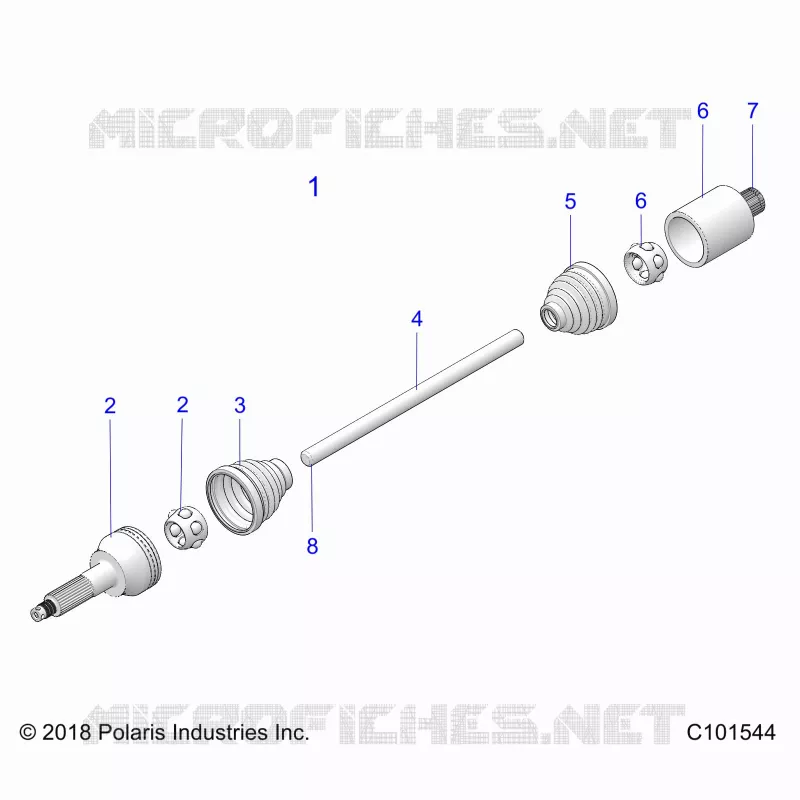 DRIVE TRAIN, HINTERE ANTRIEBSWELLE