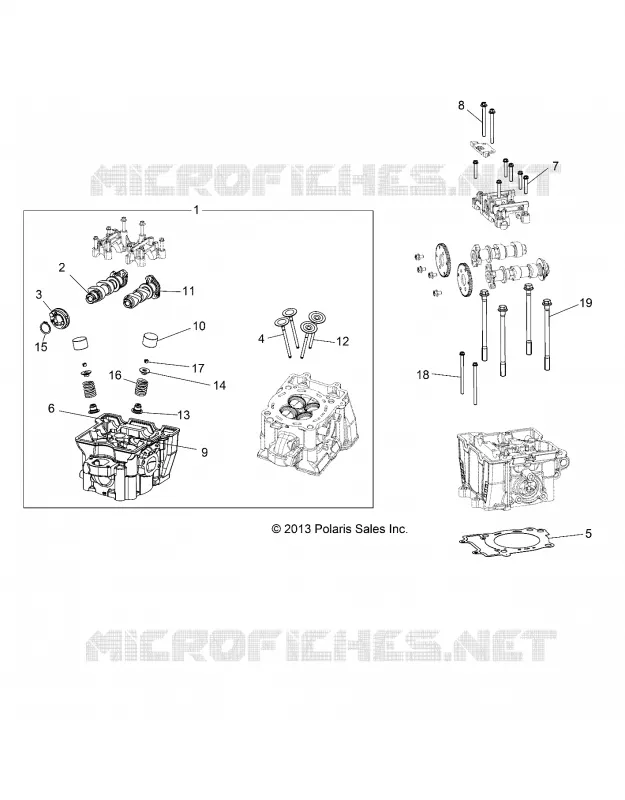 ZYLINDER HEAD, CAMS AND VALVES