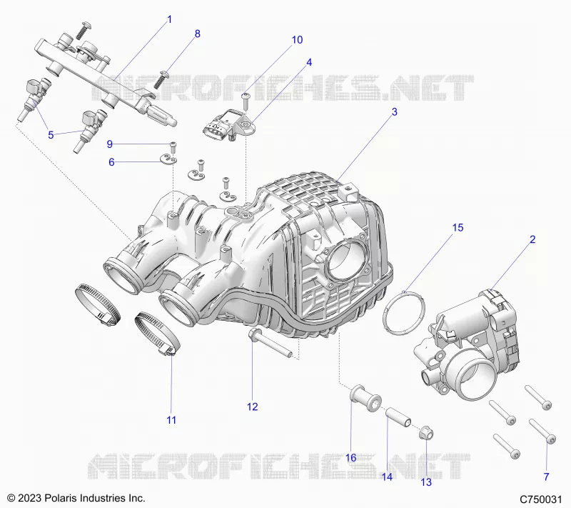 ENGINE, LUFTEINLASS MANIFOLD