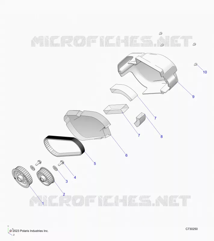 ELEKTRIC, MOTOR-EV, BELT, COVER AND SPROCKETS