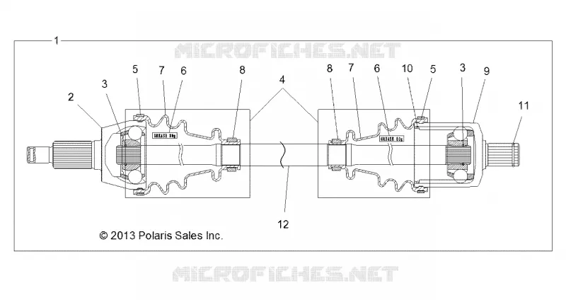 DRIVE TRAIN, GETRIEBE VORNE SHAFT