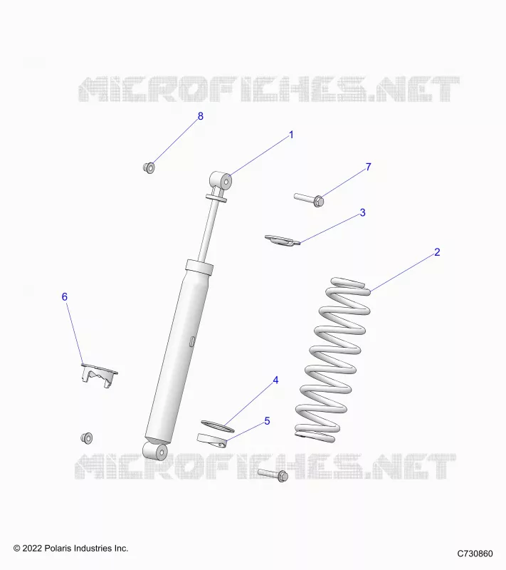 SUSPENSION, REAR SHOCK MOUNTING