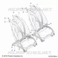 SITZ BELT MOUNTING, REAR, 6 POINT